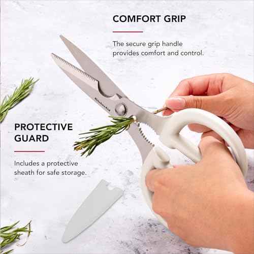 KitchenAid Multipurpose Shear Set, Versatile Scissors with Nutcracker, Bottle Opener, Ergonomic Handles with Protective Blade Covers, 2-Piece - Image 5