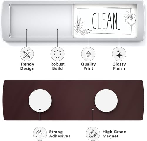 ASSURED SIGNS Dishwasher Magnet Clean Dirty Sign 7 x 2 Inch, Premium Build - Image 4