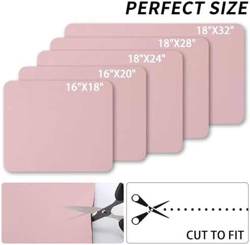 HotLive Dish Drying Mat for Kitchen Counter, Heat Resistant Drainer Mats with Non-slip Rubber Backed, Hide Stain Kitchen Super Absorbent Draining Mat, Easy to Clean Dish Rack Pad, Pink 16"x20" - Image 6