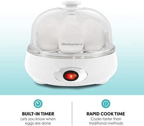 Elite Gourmet 7-Egg Electric Egg Cooker, BPA-Free, Auto Shut-Off - Image 4