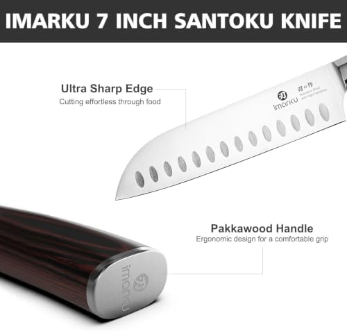 imarku 5PCS Kitchen Knife Set - Japanese High Carbon Stainless Steel Knives - Image 6