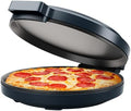 Chefman Everything Maker & Pizza Oven – 1440W Countertop Electric Pizza Maker with 12” Nonstick Cooking Plates, Plus Makes Quesadillas, Omelettes and More, with Indicator Lights and Vertical Storage by Chefman