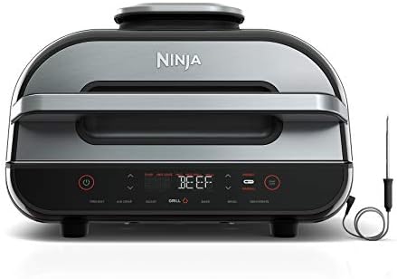 Ninja FG551 Foodi Smart XL 6-in-1 Indoor Grill and Air Fryer, 4 Qt Capacity, Black/Silver by Unknown