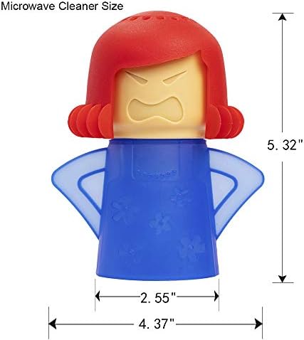 Angry Mom Microwave Cleaner, Mad Mama Microwave Steam Cleaner, Just Add Vinegar and Water, Easily Cleans the Crud in Minutes (Blue) - Image 4