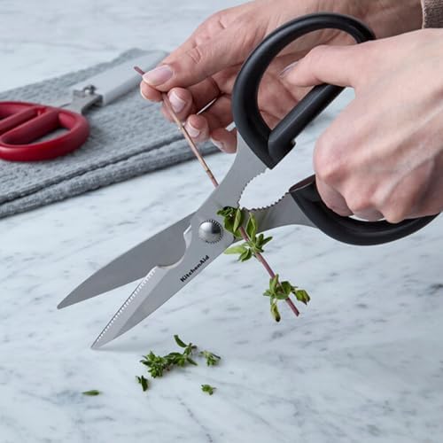 KitchenAid Multipurpose Shear Set, Versatile Scissors with Nutcracker, Bottle Opener, Ergonomic Handles with Protective Blade Covers, 2 Piece - Image 6