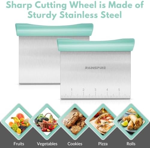 Multi-Purpose Stainless Steel Bench Scraper Dough Blender & Pastry Cutter - Image 6
