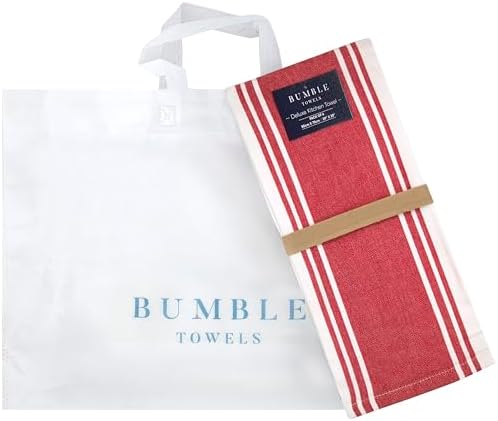 Premium Kitchen Towels 6 Pack 100% Cotton 20"x28" Dish Towels - Red Wide - Image 5