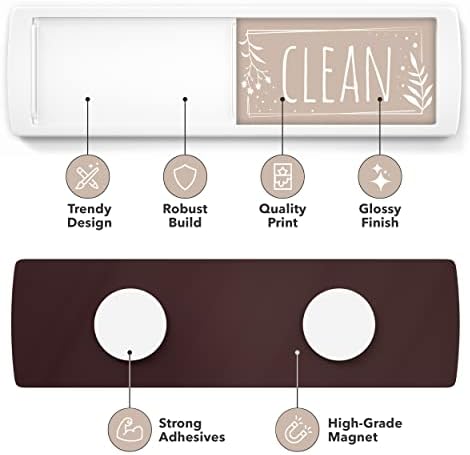ASSURED SIGNS Dishwasher Magnet Clean Dirty Sign 7 x 2 Inch, Premium Build - Image 3