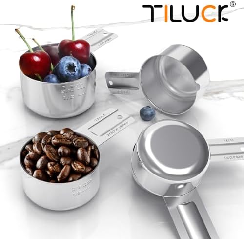 TILUCK Stainless Steel Measuring Cups & Spoons Set, Cups and Spoons - Image 6