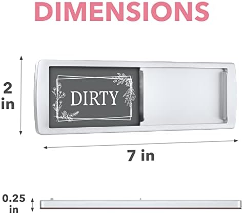 ASSURED SIGNS Dishwasher Magnet Clean Dirty Sign 7 x 2 Inch, Premium Build - Image 2