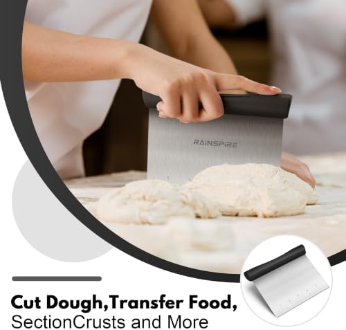 Multi-Purpose Stainless Steel Bench Scraper Dough Blender & Pastry Cutter - Image 3
