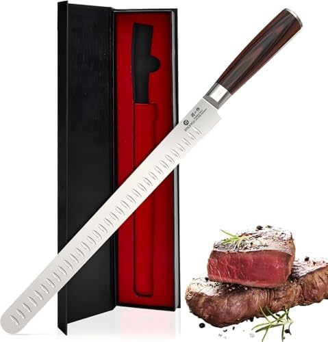 imarku Brisket Knife 12 Inch, Japanese High Carbon Stainless Steel by imarku