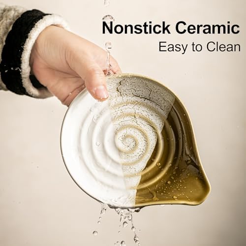 Ceramic Spoon Rest for Stove Top, Spoon Holder for Kitchen Counter - Image 4