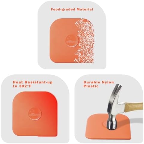 Pan Scraper, 5 Pcs Pot & Dish Scraper Plastic, Sturdy Scraper Kitchen Tool - Image 5