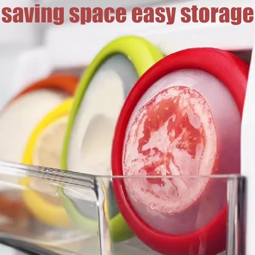 Winb Set of 4 Reusable Fruit and Veggie Savers - Ideal for Avocados, Tomatoes, Apples, Garlic, Onions, and More - Image 2