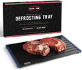 BLAZIN' THAW Defrosting Tray for Frozen Meat | 16" Family-Size | Aluminium Plate for Thawing Frozen Food | Natural Thawing Process | No Microwaves, No Cold/Warm Water Required | by BlazinThaw