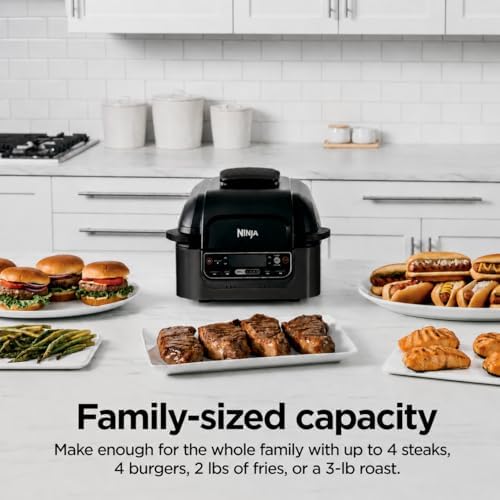 Ninja® Foodi® Smart 5-in-1 Indoor Grill & 4-qt Air Fryer, Black, LG451BK - Image 4
