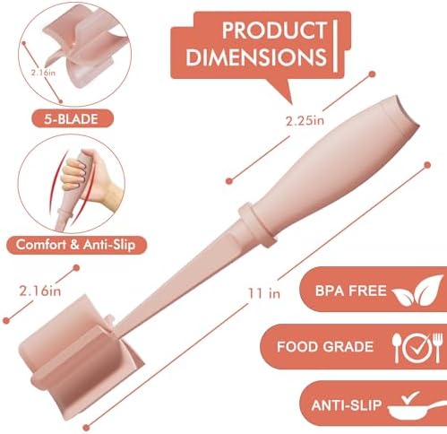 Upgrade Meat Chopper Hamburger Masher Ground Beef Smasher Utensil Mix Tool - Image 7