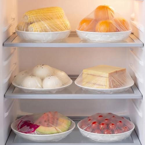 Homelove 100pcs Bowl Covers Bread Proofing - Large Plastic Wrap for Food Sourdough Bread Baking Rising Elastic Reusable Plate Covers Outdoor Food Fresh Keeping Bags Shower Cap Hair Deep Conditioning - Image 6
