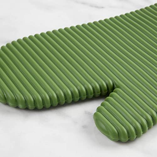 KITCHENAID Ribbed Soft Silicone Oven Mitt 2-Pack Set, 7.5"x13", Matcha - Image 4