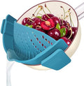 YEVIOR Clip on Strainer for Pots Pan Pasta,Silicone Food Pan Strainer by YEVIOR