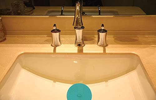 V-TOP Tub Stopper 2 Pack, 6 inches Large Silicone Drain Plug Hair Stopper Flat Suction Cover, Bathtub Accessories for Kitchen Bathroom and Laundry - Image 3