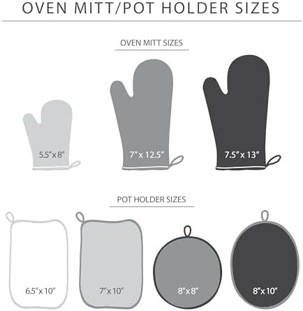 KITCHENAID Ribbed Soft Silicone Oven Mitt 2-Pack Set, 7.5"x13", Aqua Sky - Image 4