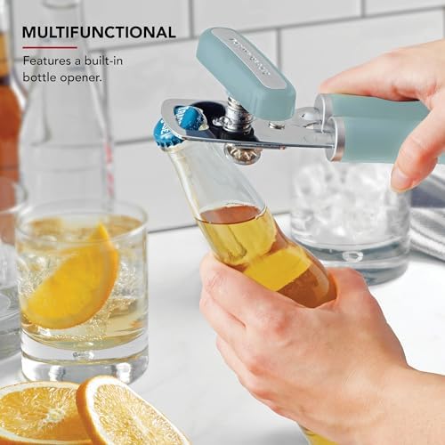 KitchenAid Classic Multifunction Can Opener and Bottle Opener Easy to Use, Razor Sharp Stainless Steel Cutting Wheel, Soft Ergonomic Handles, Mineral Water, 8.34-Inch (Pack of 12) - Image 4