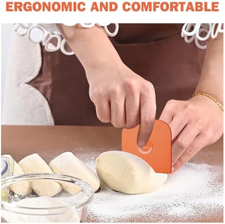 Pan Scraper, 5 Pcs Pot & Dish Scraper Plastic, Sturdy Scraper Kitchen Tool - Image 6