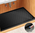 Winisok Waterproof Under Sink Mat 31" x 22", Silicone Mat, Black by Winisok