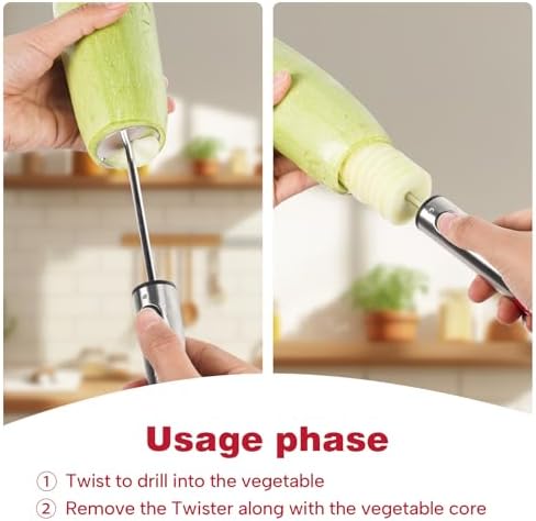 Cook Guy Multi-Purpose Veggie Drill - 4 Sizes Vegetable Corer Tool - Image 3