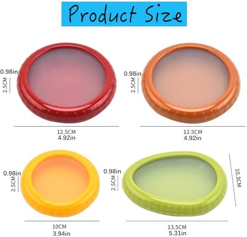 Winb Set of 4 Reusable Fruit and Veggie Savers - Ideal for Avocados, Tomatoes, Apples, Garlic, Onions, and More - Image 5