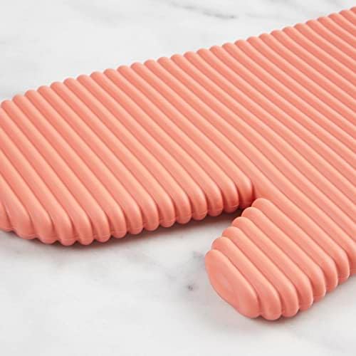 KITCHENAID Ribbed Soft Silicone Oven Mitt 2-Pack Set, 7.5"x13", Bird of Paradise - Image 4