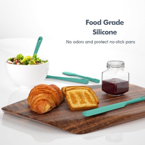 ChefAide 5 Pieces Silicone Spatulas Set, Heat Resistant Rubber Spatula - Image 5