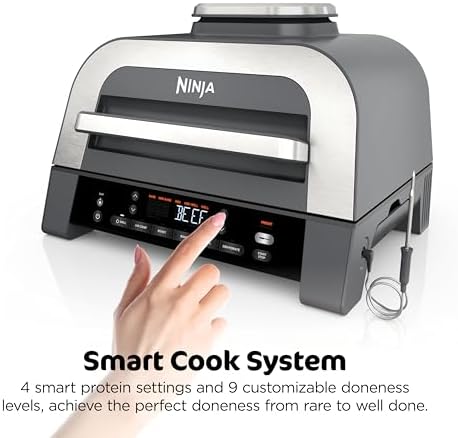 Ninja® Foodi® Smart XL 6-in-1 Indoor Grill & Air Fryer, Black/Silver, DG551 - Image 3