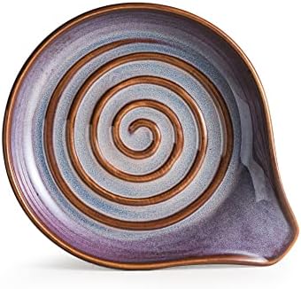 Spoon Rest, Ceramic Spoon Holder with Deep Drip Tray for Stove Top - Image 2