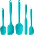 Silicone Spatula Set,5 Piece Food Grade Rubber Spatulas,Mint Green by Hoewina