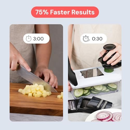 Fullstar Pro Core Vegetable Chopper & Mandoline Slicer, 6-in-1 Kitchen Tool - Image 3