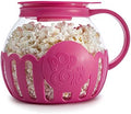 Ecolution Patented Micro-Pop Microwave Popcorn Popper with Temperature Safe Glass, 3-in-1 Lid Measures Kernels and Melts Butter, Made Without BPA, Dishwasher Safe, 3-Quart, Hot Pink by Ecolution