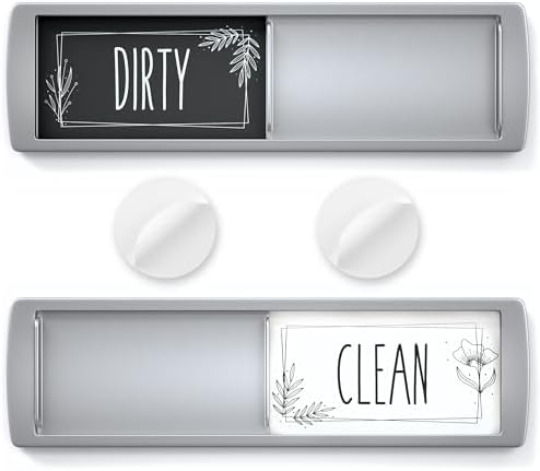 ASSURED SIGNS Dishwasher Magnet Clean Dirty Sign 7 x 2 Inch, Premium Build by AssuredSigns