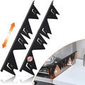 Stainless Steel Stove Gap Covers,Stove Gap Filler, Range Trim Kit, Stove Gap Guards, Heat Resistant and Easy to Clean, Easy retractable Length 13.8" to 27.5", Width 0.79",Black(2PCS) by ItsNio