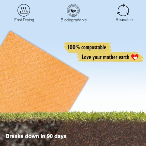 MoLKENE Swedish Dishcloths for Kitchen, 6 Pack Reusable Paper Towels - Image 6