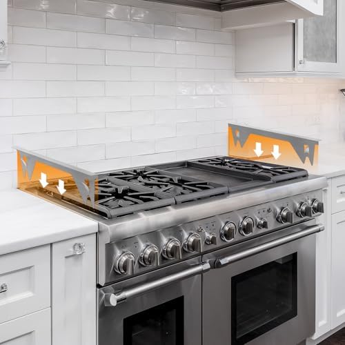 ItsNio 316 Stainless Steel Stove Gap Covers 2Pack, Stove Gap Filler, Silver - Image 2