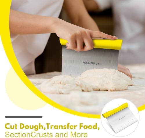 Multi-Purpose Stainless Steel Bench Scraper Dough Blender & Pastry Cutter - Image 3