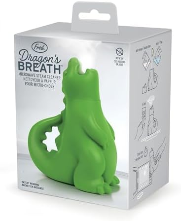 Genuine Fred DRAGON'S BREATH Microwave Steam Cleaner, BPA-Free Silicone Dragon Design, Easy to Use, Reduces Cleaning Time, Dishwasher Safe, Fun and Effective Kitchen Gadget - Image 6