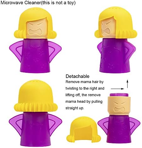 Angry Mama Microwave Cleaner, Vinegar and Water Steam Tool (Purple) - Image 2