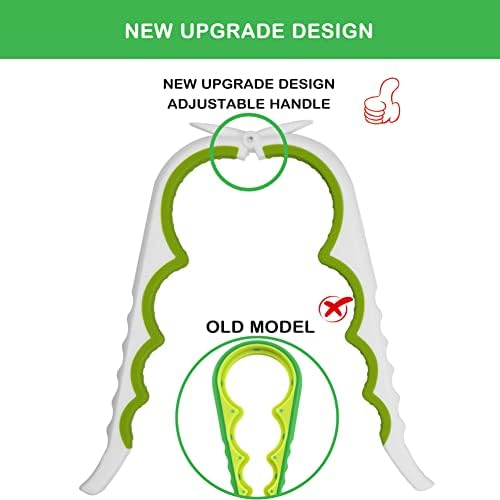 Jar Opener for Weak Hands, Seniors with Arthritis, 5 in 1 Multi Function Bottle Opener Lid Opener For Arthritic Hands with Non Slip Rubber Jar opener Gripper Pad(green) - Image 3