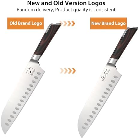 imarku Japanese Santoku Knife 7 Inch, Multi-Layer Forged, Powder Steel Core - Image 3
