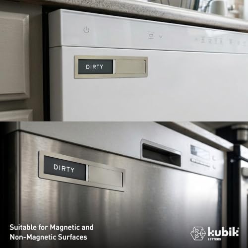 Dishwasher Magnet Clean Dirty Sign by Kubik Letters, Kitchen Organization - Image 6