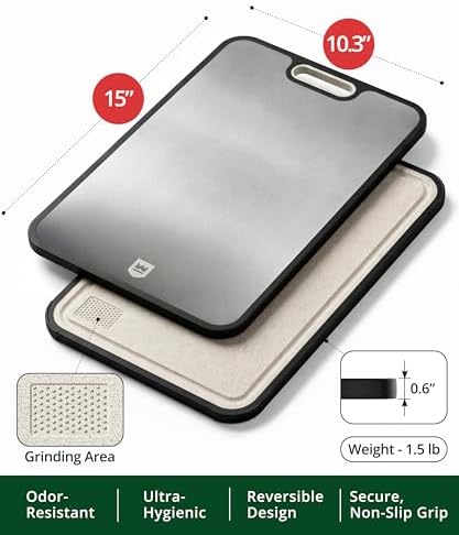 ROYAL CRAFT WOOD Cutting Board with Juice Groove - Kitchen Chopping Board for Meat Cheese and Vegetables, Heavy Duty Serving Tray - Image 2